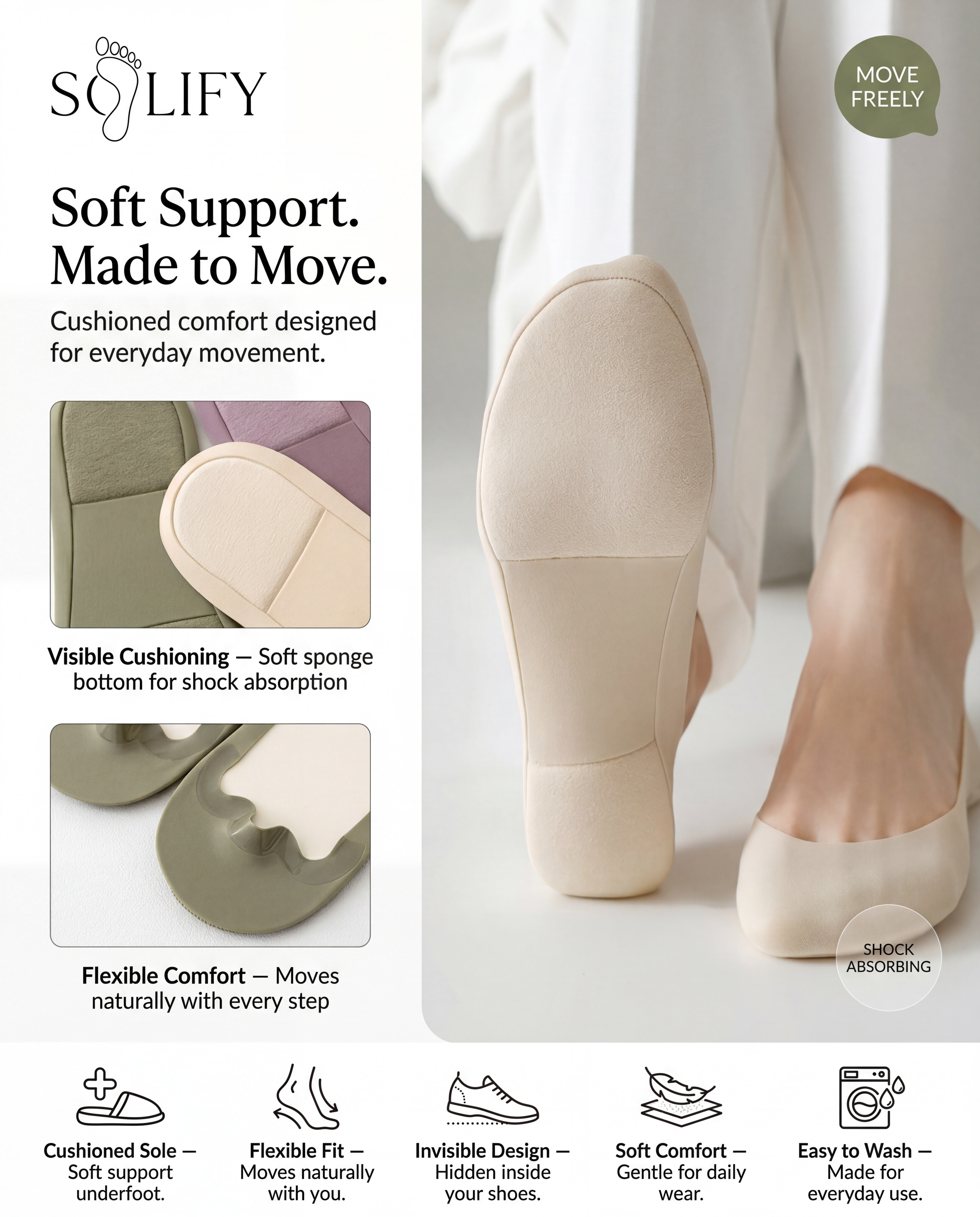 Cloud Sole Sock