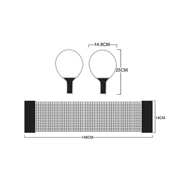 QuickNet Ping Pong Set