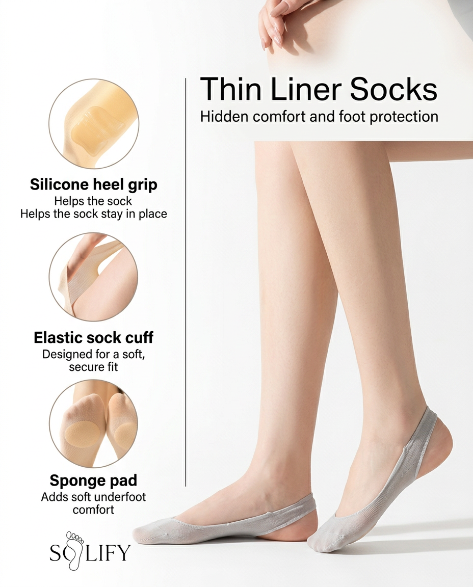 Solify™ Thin Liner Socks