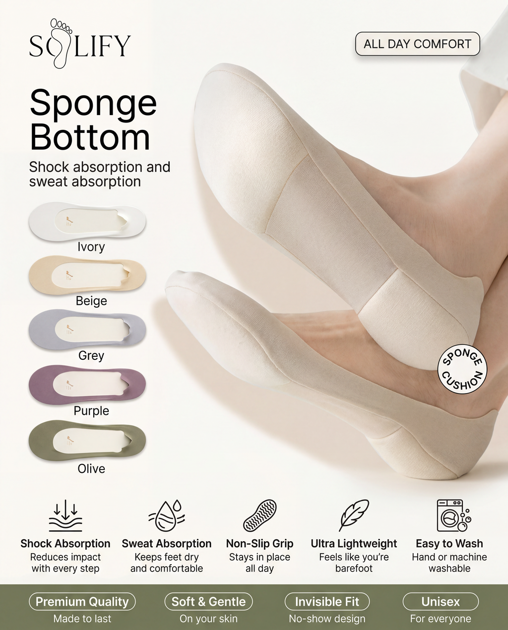 Cloud Sole Sock